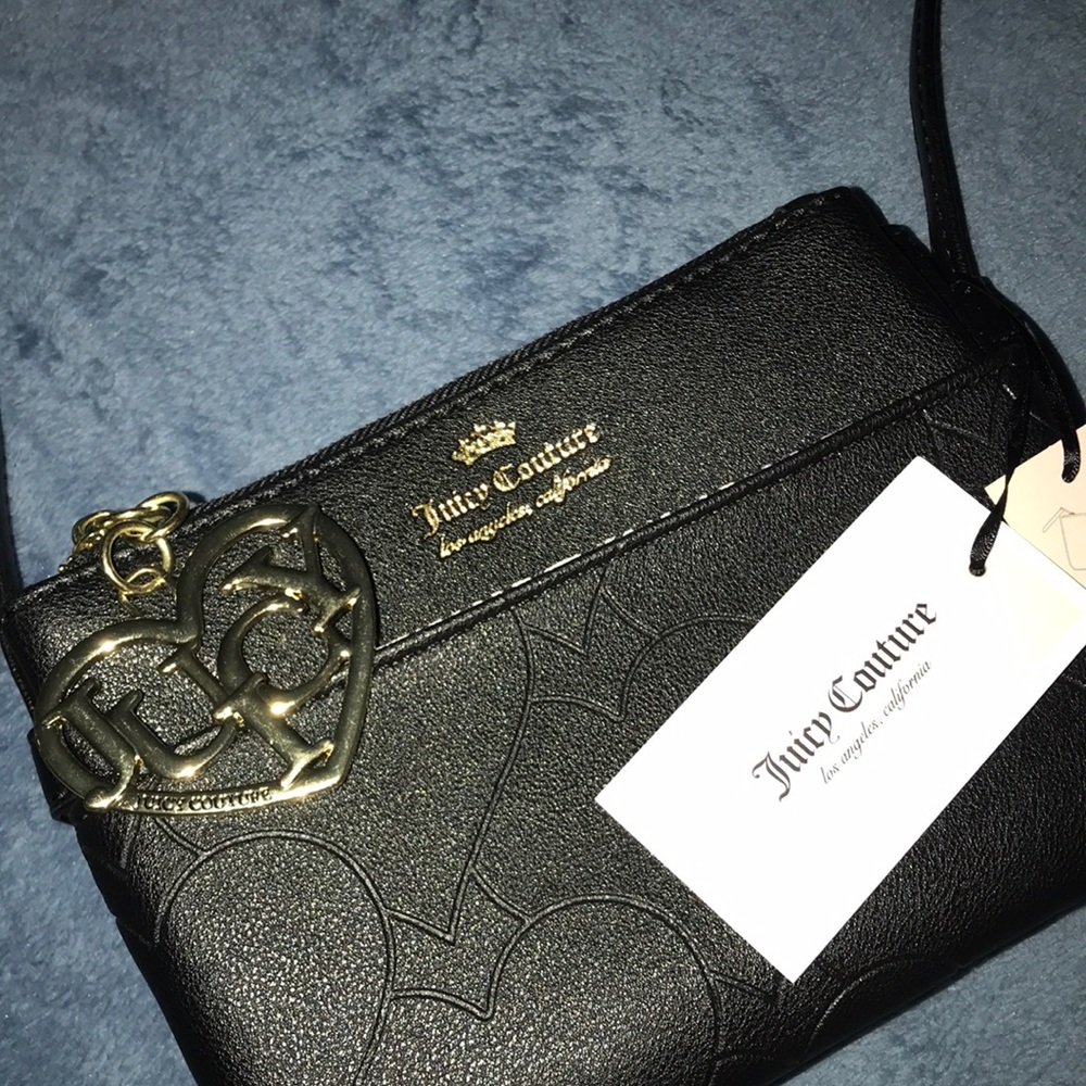 Two piece black over the shoulder purse
